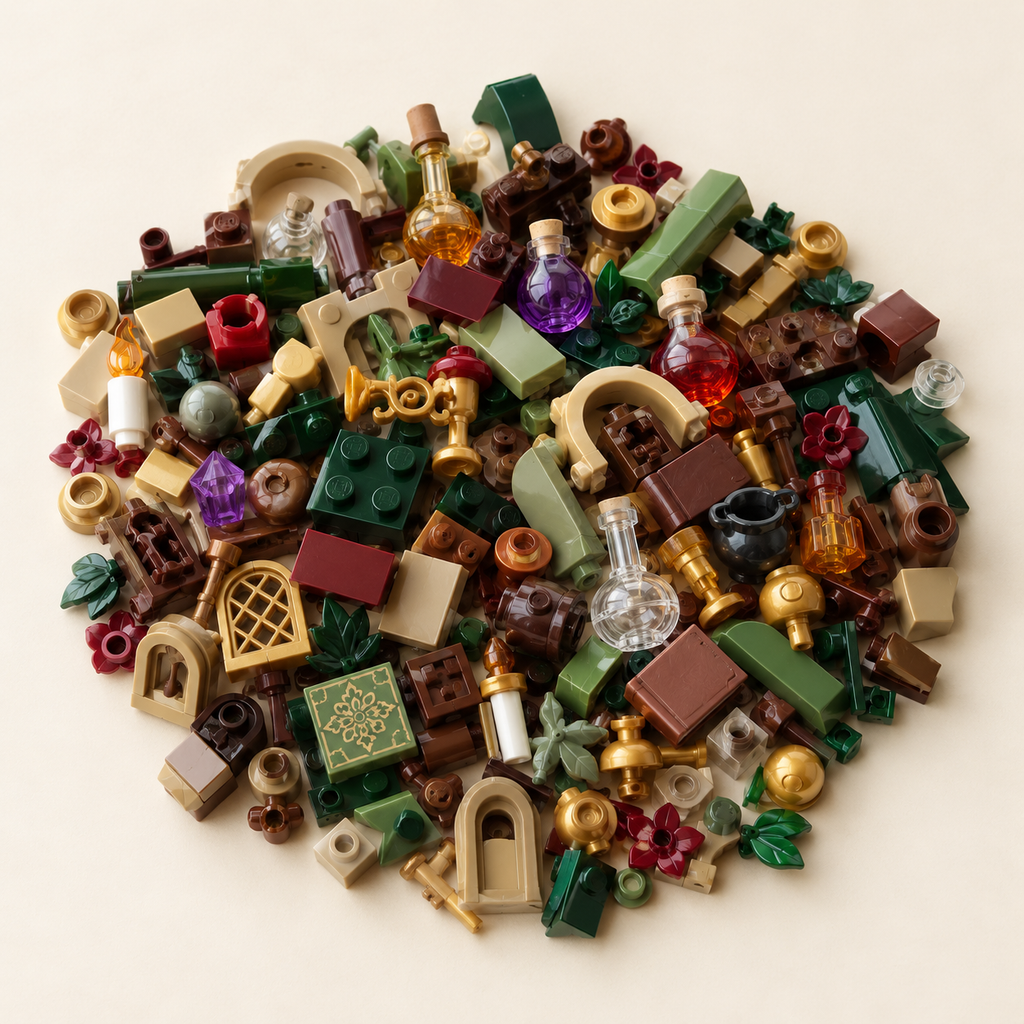 Adventa book nook advent calendar - bricks